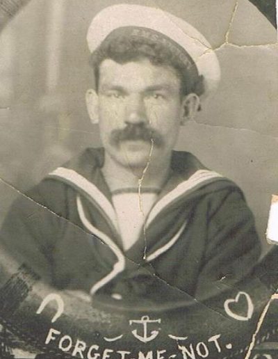 William Alfred Hannaford in Naval uniform during WWI