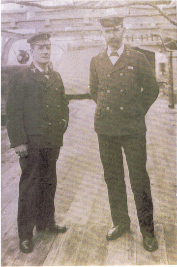 Richard Albert Partridge, on right was reserves Instructor at RNC Dartmouth WWI