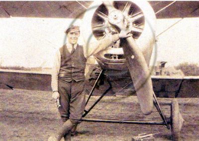 World War I biplane at Prawle Aerodrome