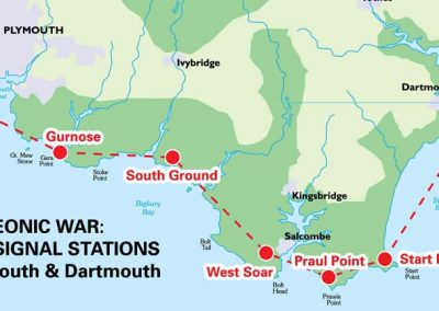 Napoleonic War: Admiralty Signal Stations between Plymouth & Dartmouth