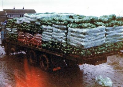 Cauliflower and swedes lorry, DVG 8T Volvo F7, Higher House, First lorry Roger Tucker bought when started on his own