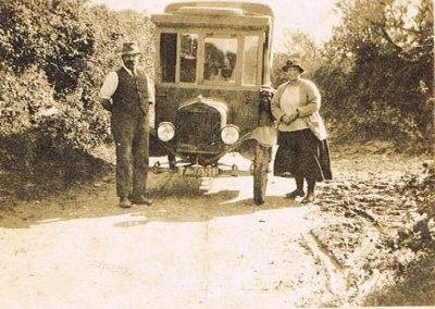 William Ernest and Frances Ann Tucker (Granny and Granfer) with van
