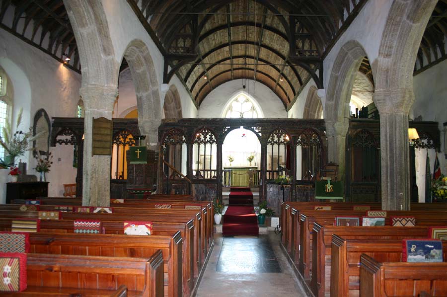 Interior of St Sylvester's Church after some renovation